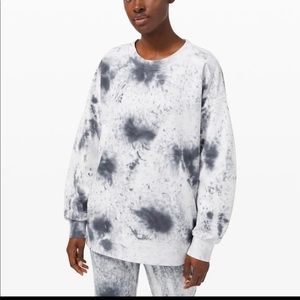 Lululemon Marble Dye perfectly oversized crew